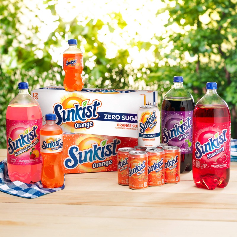 Sunkist Orange Soda, 12 fl oz bottles, 8 pack
