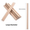 FUZVOL 10 Pcs 300mm X10mm Diameter Natural Round Wooden Dowels,Long