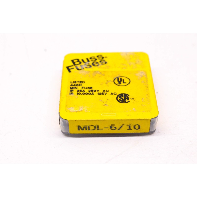 BUSSMANN MDL-6/10 6/10A MDL 250VAC