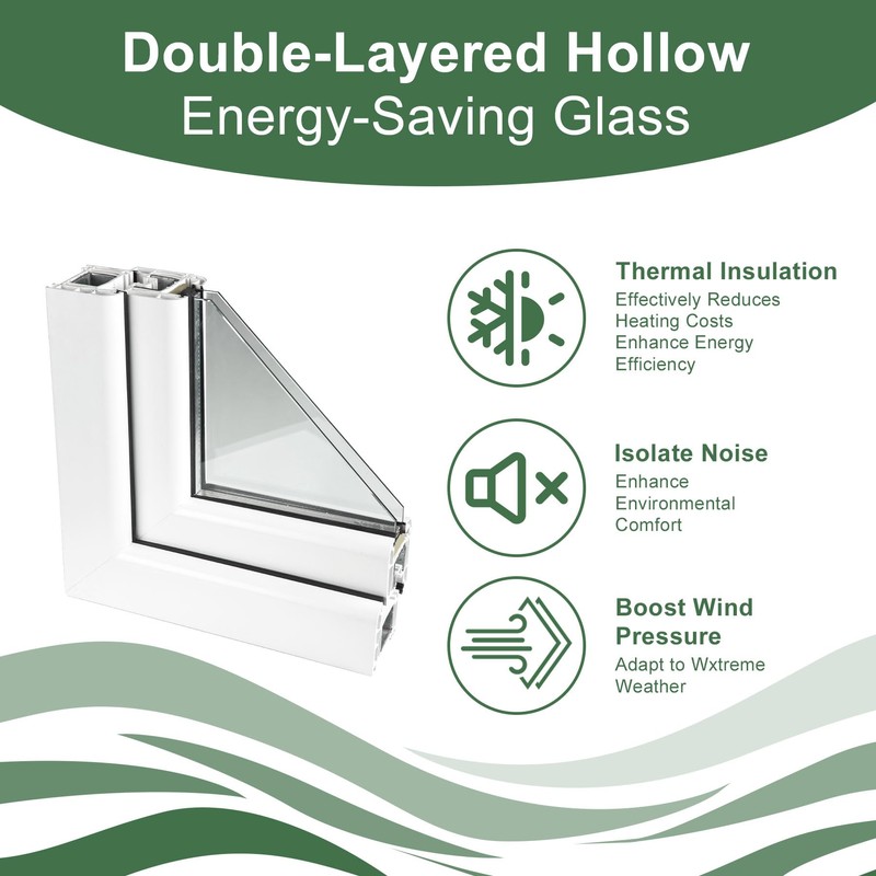 Vinyl Basement Slider Window,32" x 16" Basement Window,Removable Sliding Windows