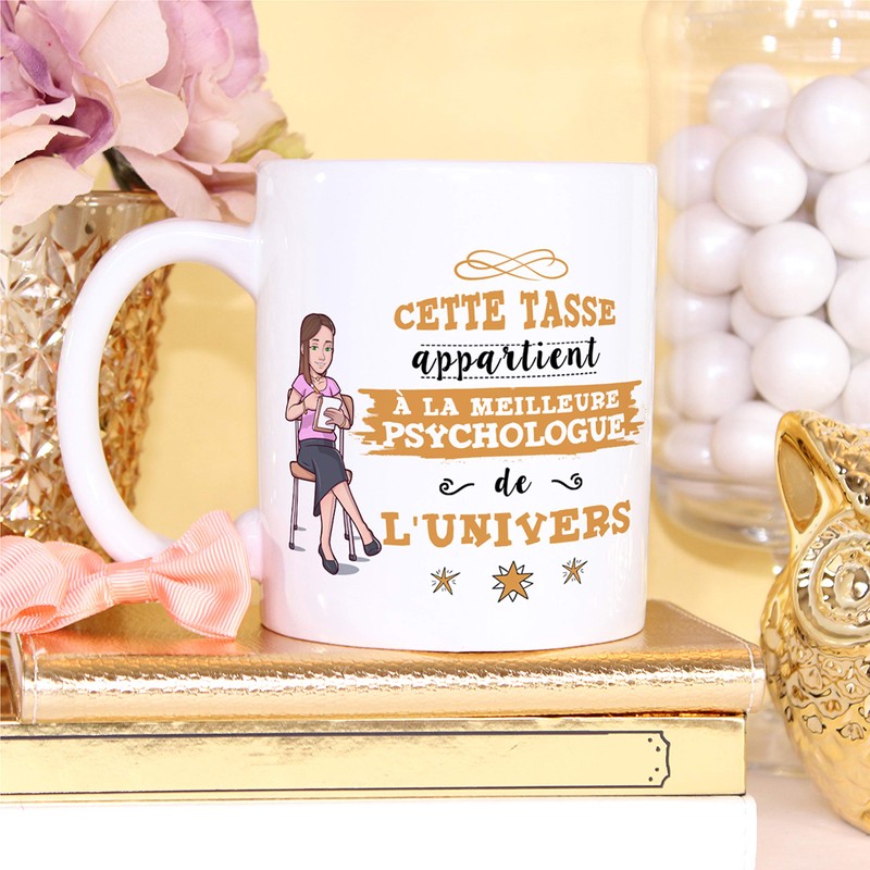 Mugffins (Taza en francés) Psicólogo 350 ml mejor del universo
