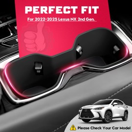 Sunsdrew Cup Holder Inserts for Lexus NX 2022 2023 2024 2025 Center Console Cup Holder Relaxed Grip Drink Organizer Holder for Lexus NX Interior Accessories
