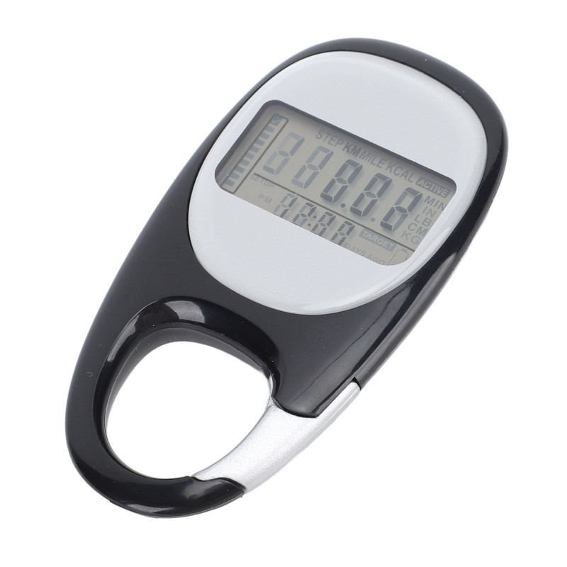 Walking Pedometer Multifunctional Memory Clip On Step Counter For Travel