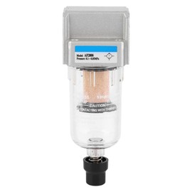 Air Line Water Separator, G1/4 Particulate Filter Water Trap Compressor Water Moisture Trap Water Oil Separator Replacement AF2000-02