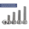 BACSHBY 10 pcs M5 x 50 mm Allen Socket Head