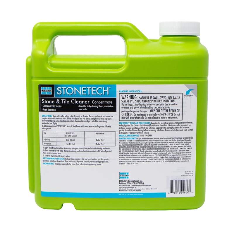 STONETECH Stone & Tile Cleaner, 1 Gallon (3.8L) Bottle