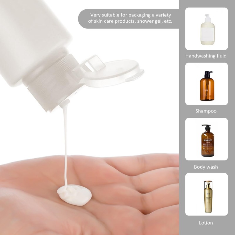 ATBUSS Pack of 4 200 ml squeeze bottles with hinged