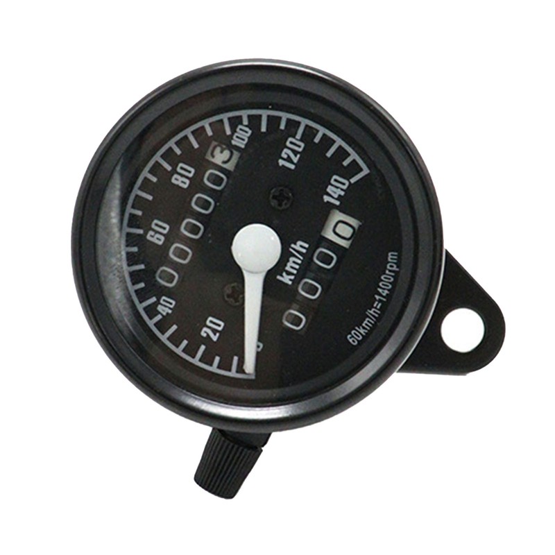 Universal Motorcycle Speedometer 12V 0 to 140KM/h Retro Odometer Modification