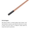 PATIKIL 10pcs 7mmx355mm(0.28"x14") Carbon Arc Air Gouging Rods Copper Graphite
