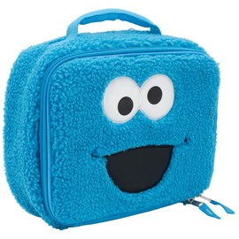 AI ACCESSORY INNOVATIONS Sesame Street Cookie Monster Plush Insulated Lunch Box for Kids, Girls & Boys Lunch Bag, Blue Edit