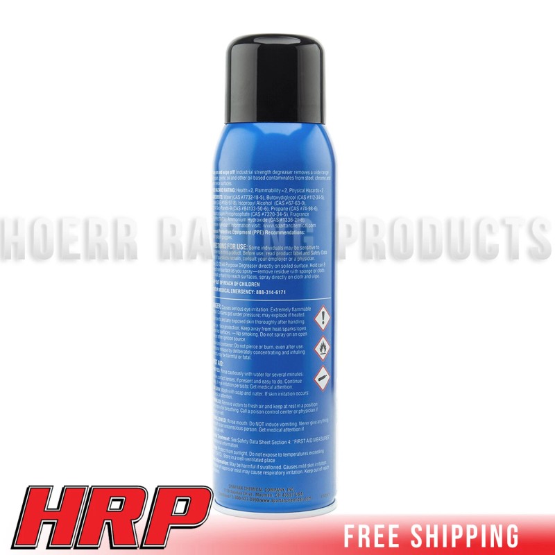 Spartan SD-20 Multipurpose Degreaser Pack of 6 18 oz Cans
