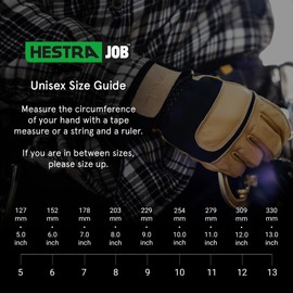 Hestra Job Titan Rope Handler Gloves, Leather Rappelling & Rope Handling Safety Gloves for Construction & Roofing Work - Tan - 8