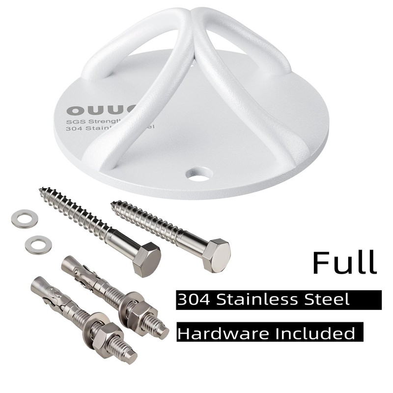 OUUO 304 Stainless Steel Wall Mount Anchor for Suspension Straps