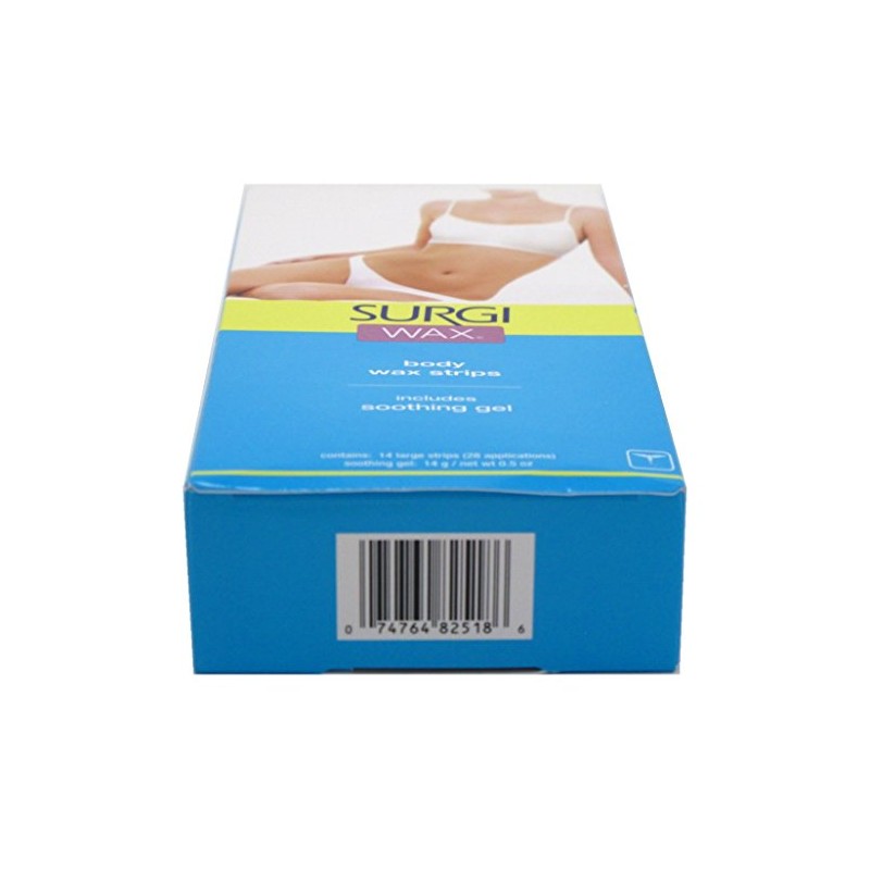 Surgi-wax Honey Wax Strips For Bikini, Body & Legs, 14