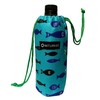 MITUPASO Pet Bottle Cover, Green Ocean Fish, Extra Large 20.6