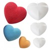 3PCS Woven Mesh Heart Candle Soap Silicone Mold, Heart Shape