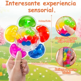 OUARTV Juguetes de Clasificación de Colores, Juguetes sensoriales para la Liberar Estrés, Juguetes Montessori, Juguetes Didacticos para Niños y Niñas.