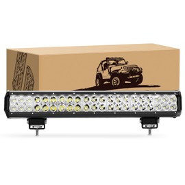 LED Light Bar 20Inch 126W LED Off Road Light Pods, KINGOPT LED Spot Flood Combo Beam High Brightness Fog Lamps Driving Boats Work Lights for Truck Car Golf Cart SUV ATV Motor Jeep Courtyard Harvester