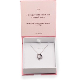 Collar de Corazón para Mujer en Plata de Ley 925 – Regalo para Esposa, Novia, Mamá, Hija, Hermana, Amiga, Cumpleaños, San Valentín, Día de las Madres, Aniversario – Incluye Empaque – Recibe Listo para Regalar