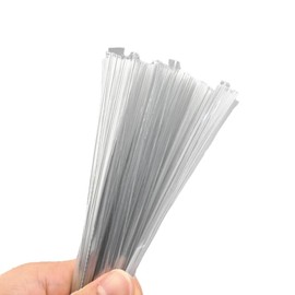 Tangyinrd Clear Twist Ties 300Pcs, 5 Inch Metal Wire Twist Ties Plant Garden Twist Tie for Plastic Bags, Treat Bags, Gift Wrapping, Crafts, Garden, Bread Bags, Transparent Reusable Ties