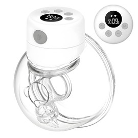 Electric Portable Breast Pump Hands-Free Silent Mode 2 Modes 9 Levels Adjustable Crystal Liquid Display