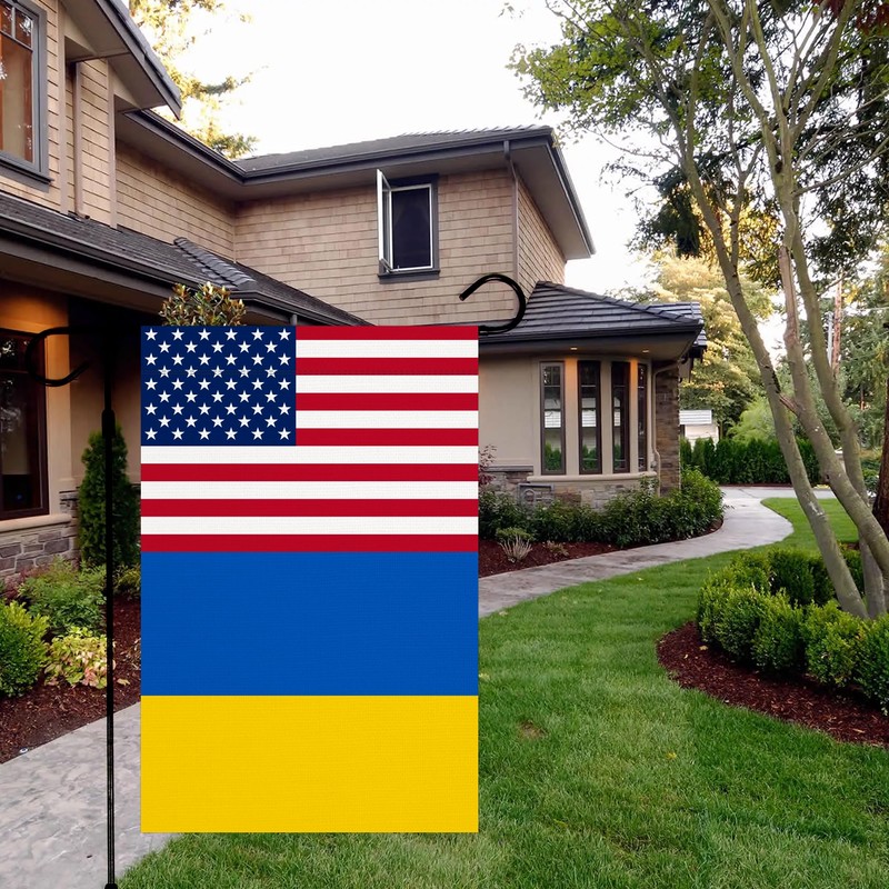 Ukraine Flag 12 x 18 inches Fade Resistant Polyester Garden