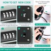 ORIA Portable Safe with Number Code, Security Box, Outdoor Security