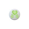 Green Style III - Sponged-look Hearts - DECORATIVE Glossy CERAMIC