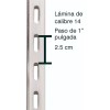 Exhivit Cremallera Cromada De 1.20, Kit Con Mensula De 25cms
