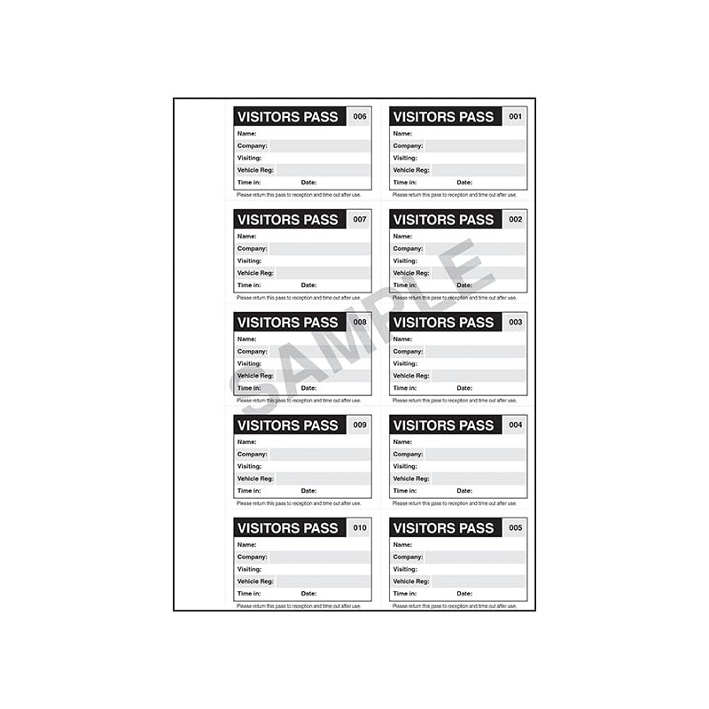 GDPR Compliant Business Visitor Book with 100 90 x 60mm