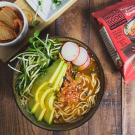 Mike's Mighty Good Craft Ramen Vegetarian Kimchi Soup, 2.3 Ounce Pillow Pack (Pack of 7)
