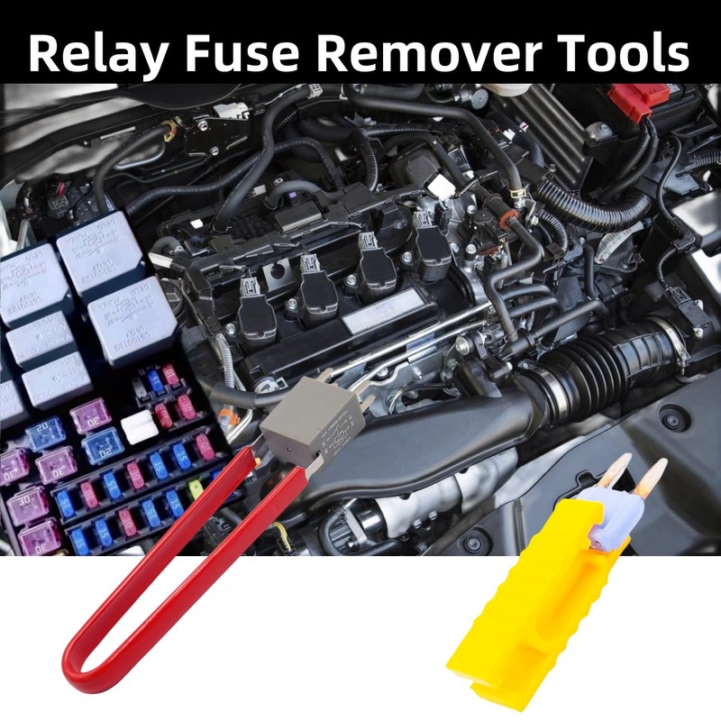 LZLINYJLONG Relay Puller Pliers, 4-Pack Relay Fuse Remover Tools, Automotive