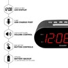 Sharp Digital Easy to Read Alarm Clock with 2 AMP