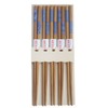 JapanBargain 3671, Bamboo Chopsticks Reusable Japanese Chinese Korean Chopsticks Set