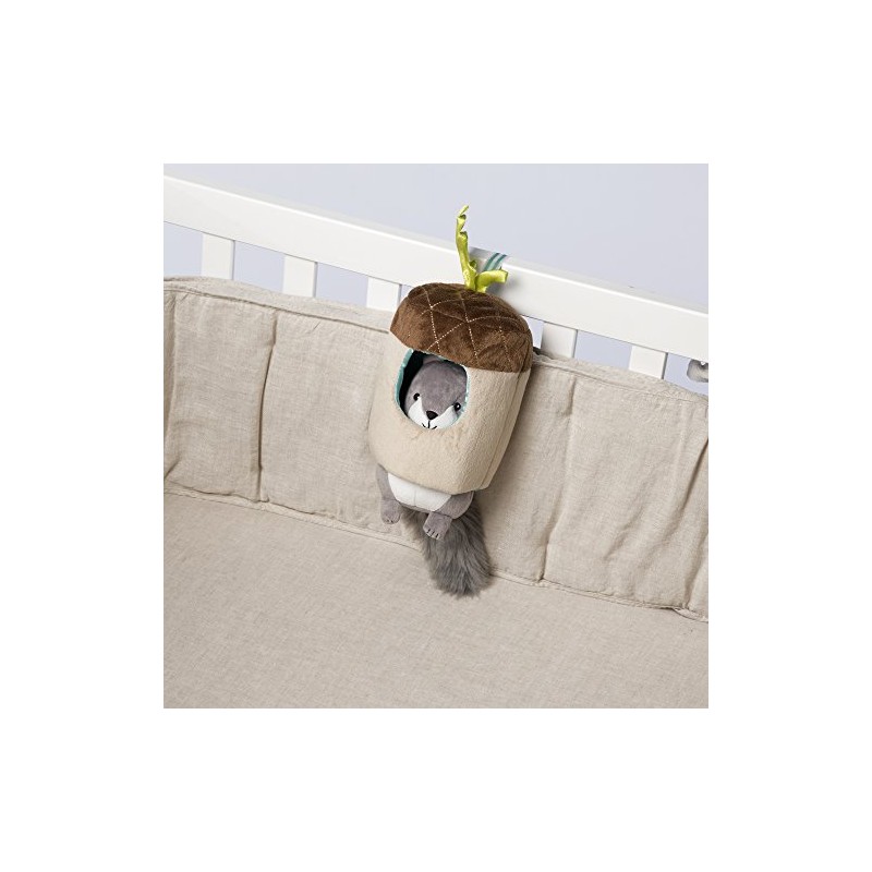 Manhattan Toy Lullaby Squirrel Pull Musical Crib and Baby Toy