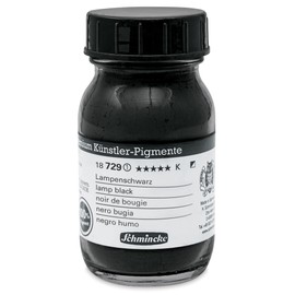 Schmincke Finest Artist Pigments, Lamp Black - 100 ml