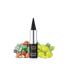 TATSAT-100% Natural Ayurvedic Herbal Lead Free Kajal with CHAKSHUSHYA herbs | No Preservatives | No chemicals | No irritation |2.5gm…