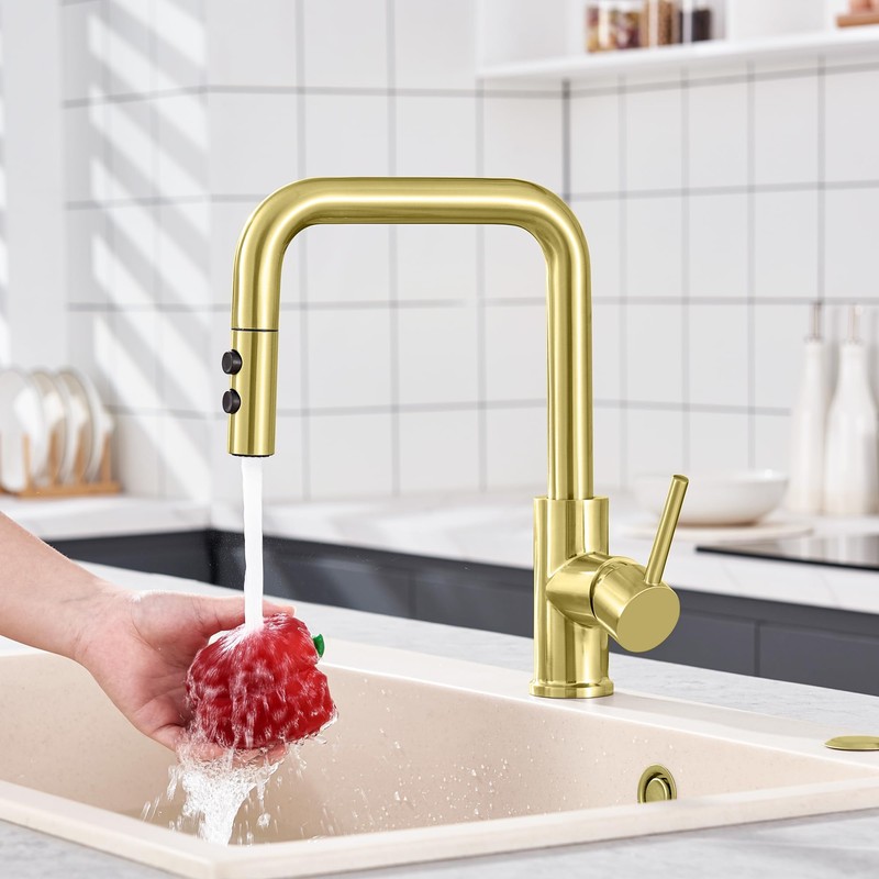 TIORIY Kitchen Faucet Head Replacement Metal, Pull Down Spray Head