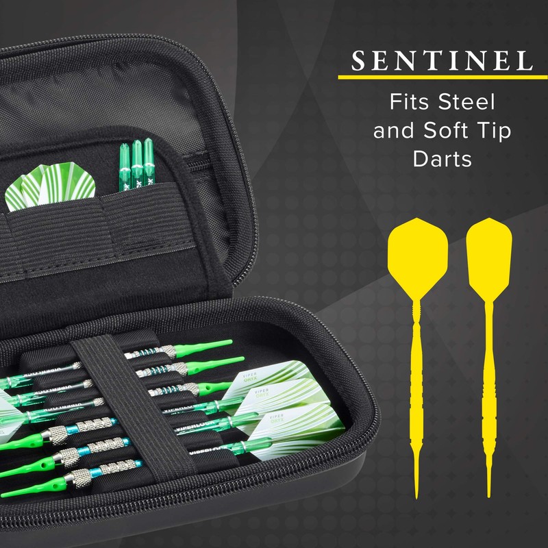 Casemaster Sentinel 6 Dart Case, Holds Extra Accessories, Tips, Shafts