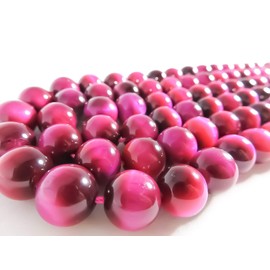 [smilestone] 淡紅 Tiger Eye Stone pinkutaiga-ai Magenta Round Ball 3 ~ 20 mm 1 Strands (Approximately/38 cm) Natural Stone Power Stone Beads