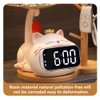 Itigoitie Cute Cat Desktop Clock Decoration,Smart Electronic Digital Mute Clock,Living