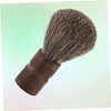 Mikinona 1pc Natural Wooden Handle Bristle Beard Brush for Men