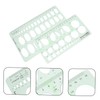 STOBOK 2pcs Geometric Ruler Ellipse Template Circle Stencil Stencils for