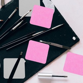 SOIMISS Profesionales Limpiador de Pegamento Toallitas de Glu para Extensión de Pestañas Unidades para Salones de Belleza y Uñas Color Rosa