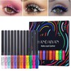 12 Colours Matte Liquid Eyeliner Set, Colourful Waterproof Smudge-Proof, Durable