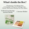 ISHOM | 7 Earthy Himalaya Smudge Incense Bricks|Pinon,Cedar,Juniper,Hickory,Alder, Mesquite and