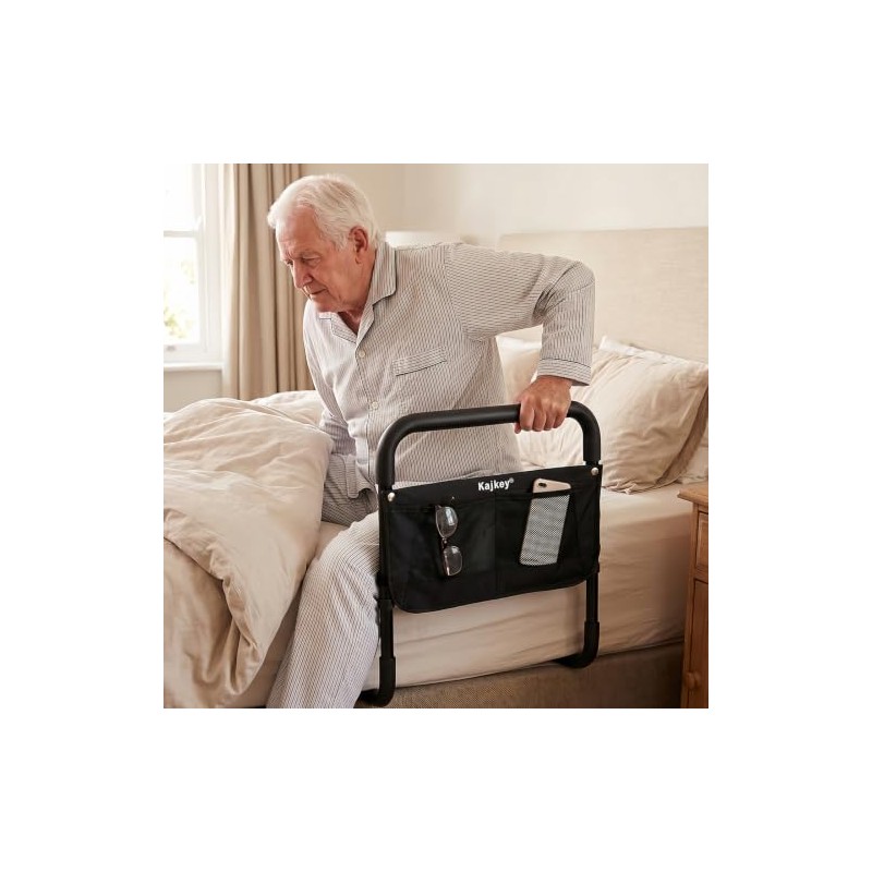 Bed Rails for Elderly Adults, Adjustable Bed Guard & Assist