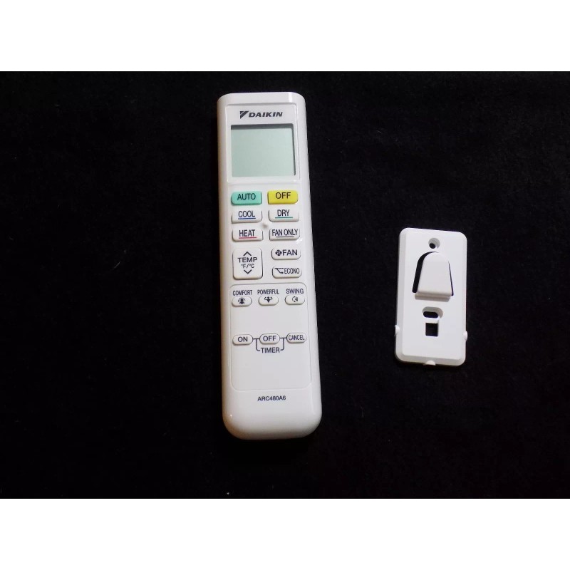 Daikin Genuine New Daikin Replacement Wireless Remote Control ARC 480A6,