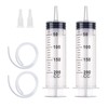 2 Piece Syringe Set with Hose, 200 ml Plastic Syringe