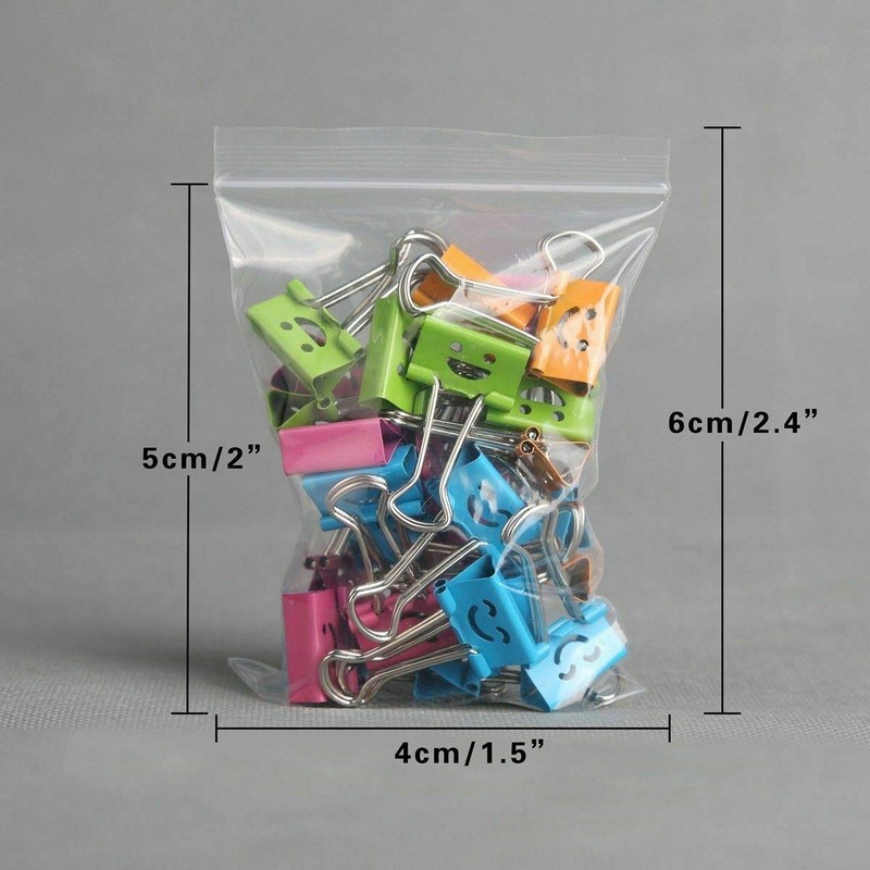 100x Zip Lock Plain Grip Seal Bags Polythene Plastic Craft